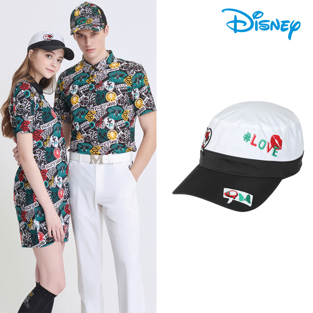 [디즈니골프] 여성 배색 포인트 모자 DK1LAC005