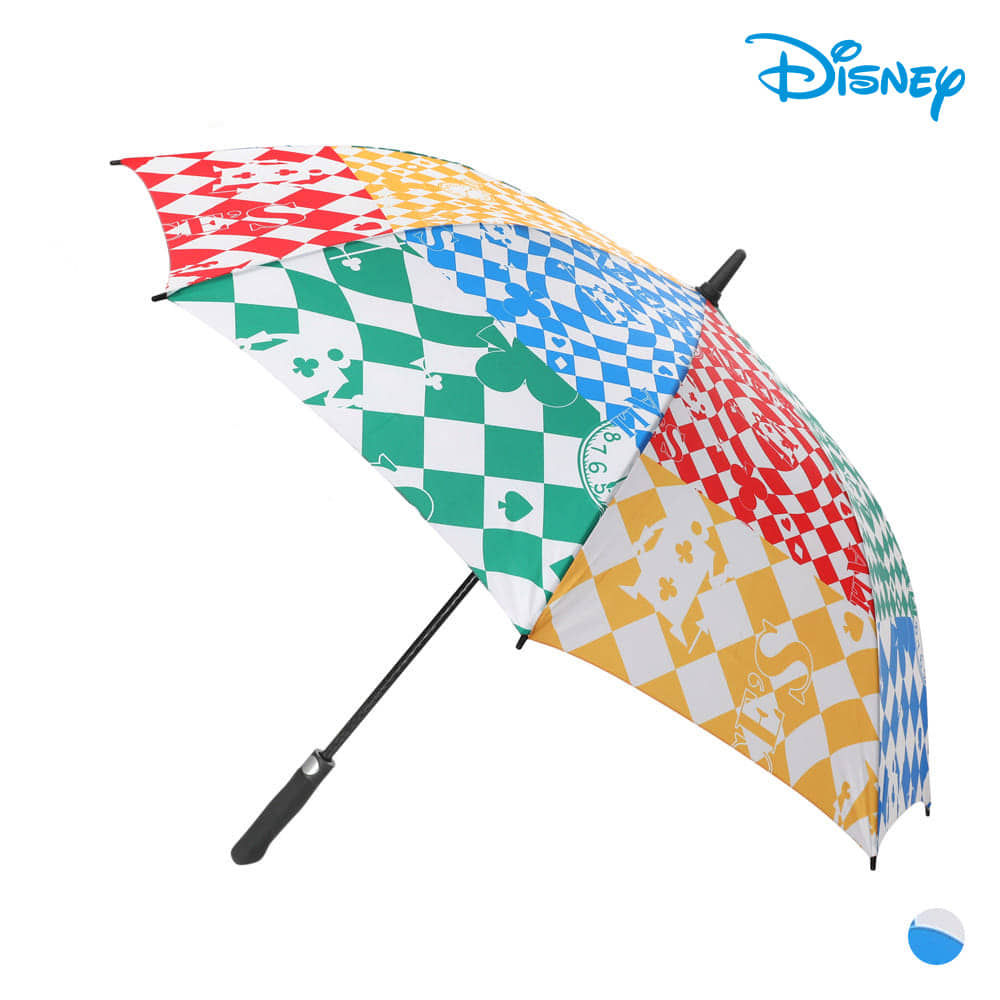 [디즈니골프] 패턴 체크 경량 장우산 골프우산 DN1LAA071