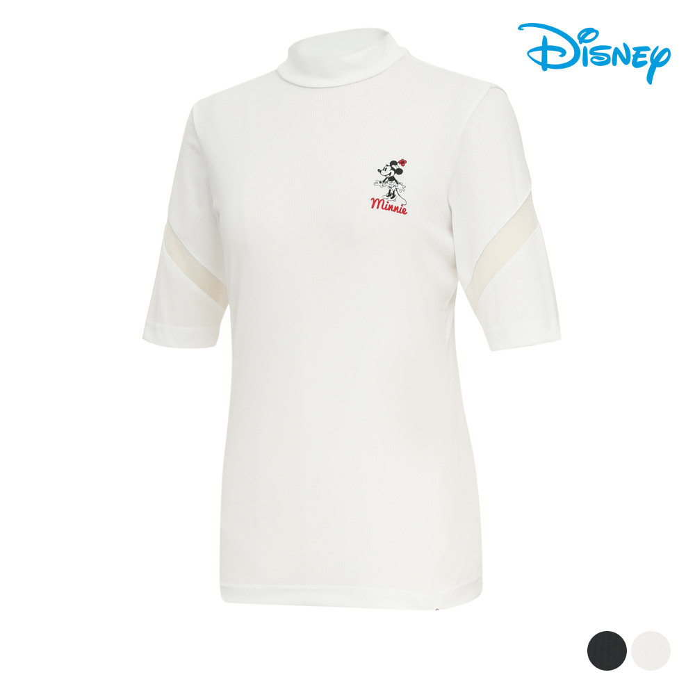 [디즈니골프]여성 하프넥 반팔 티셔츠 DL2LTS032